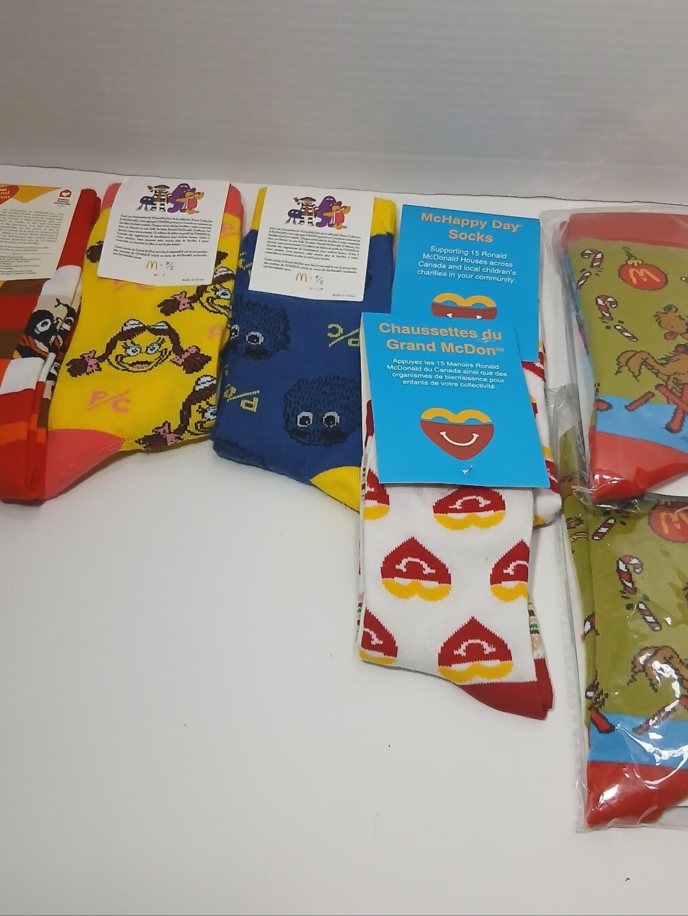 New McDonald’s socks lot of 7, grinch, hamburgler and more